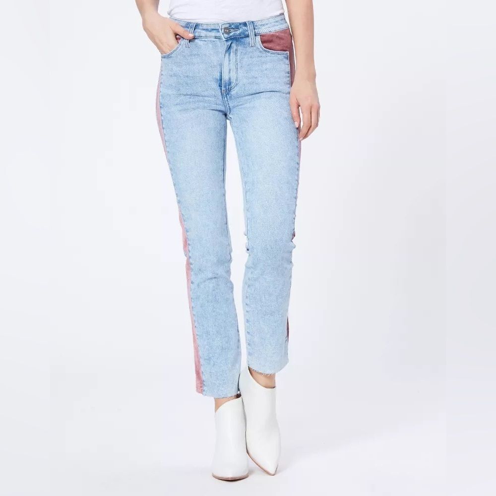 Paige 25 CINDY RAW HEM INDIGO velvet rose jeans